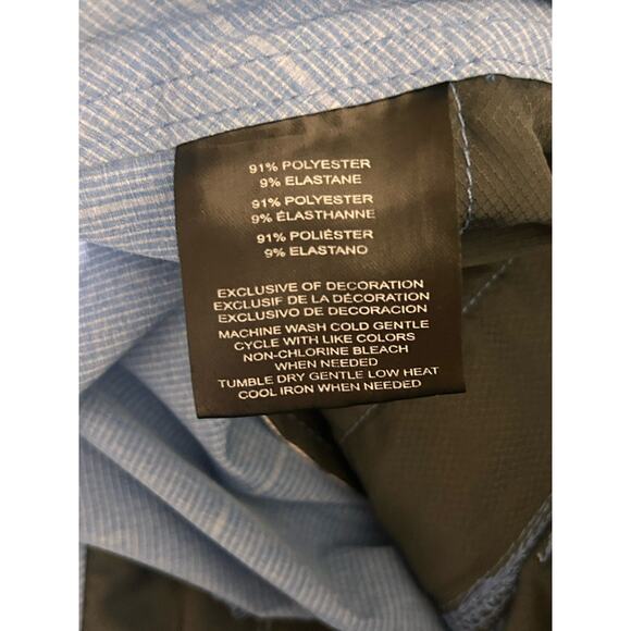 Mens Hang Ten Size 36 Blue Shorts With Drawstring And Pockets Dress Casual Swim - Picture 6 of 9